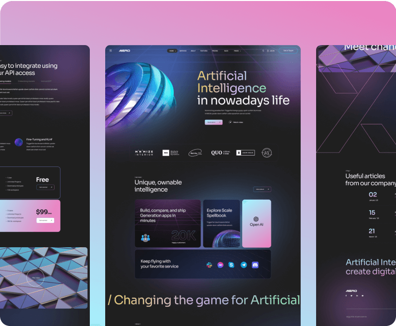 AI Agency & Technology HTML Template